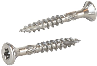 Radix Torx 20 Spaanplaatschroef - Platkop + Snijpunt - 4,0 x 30mm/18 - RVS - Deeldraad (200 stuks)