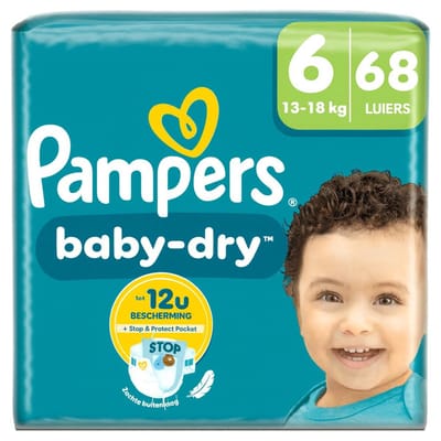 Pampers Luiers Baby Dry Maat 6 (13-18 kg) - 68 Stuks