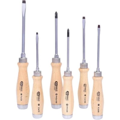 KS Tools 300.1050 Schroevendraaierset Plat, PH, Dop (zeskant)