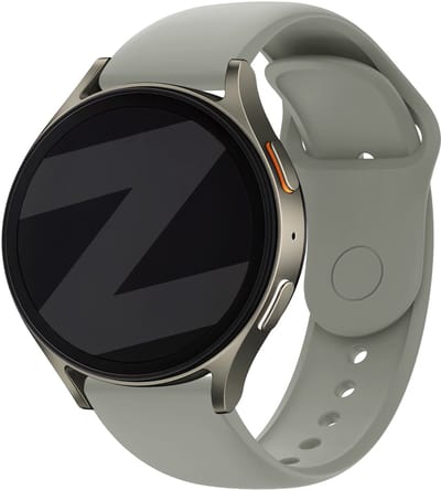 Bandz smartwatch bandje 18mm 'easy fit' - geschikt voor Huawei Watch GT 5 Pro - 42mm / GT 5 - 41mm / GT 4 - 41mm / Watch 5 - 42mm - Fossil Gen 5e - 42mm / Gen 6 - 42mm - Withings ScanWatch 2 - 38mm / Light / Steel HR - 36mm (lichtgrijs)