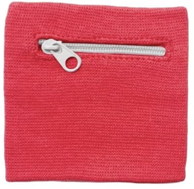Go Go Gadget - Zweetbandje - Polsbandje - Sportband - Met rits - Geld opbergen - 8*8cm - 1 stuk - Rosé Roze