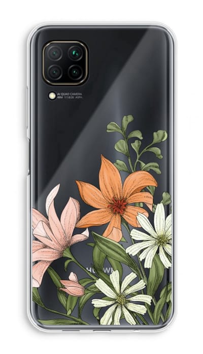 Case Company® - Hoesje geschikt voor Huawei P40 Lite hoesje - Floral bouquet - Soft Cover Telefoonhoesje - Bescherming aan alle Kanten en Schermrand