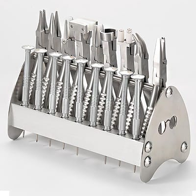 Reparatieset Brillen - Precisie Gereedschap - Kleine Reparaties - Roestvrij Staal - 9 Tangen 9 Schroevendraaiers - Zilver