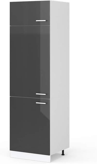 Inbouwkoelkast Kast Hoogglans Antraciet Wit 60 cm Universeel