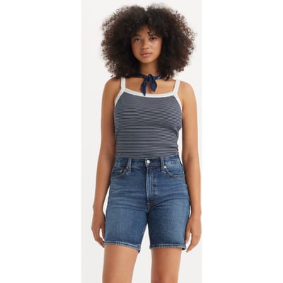 Levi's Essential Sporty Rib Tnk Annalise Stripe Maat: S | Mouwloze Tops Outlet | Dames | Blauw