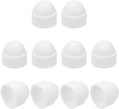 Set van 10 Beschermkappen voor Moeren M12 x 19 x 23 mm - Plastic Deksel voor Zeskantmoeren, Waterdicht en Decoratief