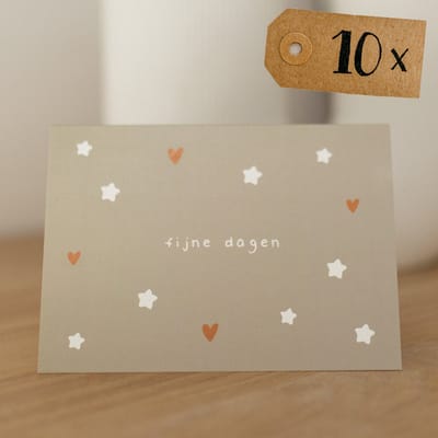 10x hippe kerstkaarten (A6 formaat) - kerst kaarten om te versturen - kaartenset - kaartjes blanco - kaartjes met tekst - luxe kerstkaarten - feestdagenkaarten - kerstkaart - wenskaarten
