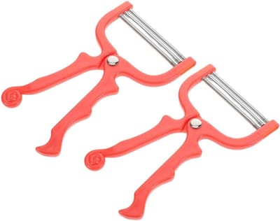 Gezichtsepilator Lenteverwijderaar - Gezichtshaarverwijderaar - Gezichtshaar Verwijderen - Efficiënt Veermechanisme - 2 Stuks - Rood
