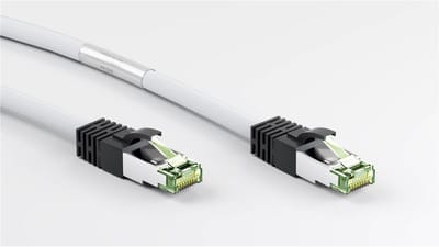 Danicom Cat8 S/FTP (PIMF) patchkabel - 0,25 meter wit - netwerkkabel - internetkabel - UTP kabel - RJ45 - 10000 mbit/s