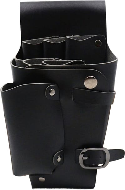 Somstyle Kapperstas - 22.5 x 15 CM - Kappers Heuptas - PU Leer - Scharen Holster - Zwart