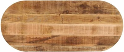 Tafelblad - Vervangend blad - Tafel Opknappen - Massief Mangohout - 110x50x25 cm - Natuurlijk