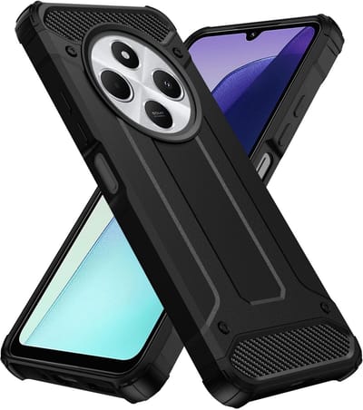 Hoesje Geschikt voor Xiaomi Redmi 14C | Shock Proof | Hybride Back Cover | Beschermhoes | Schokbestendig | Extra bescherming | Zwart