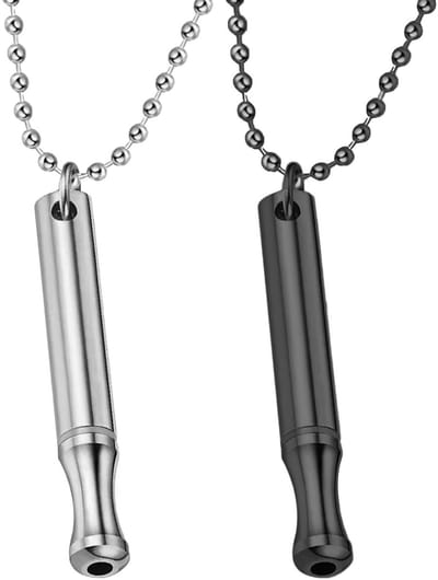 Cosensi - Dailygoods - Dailygoody - Rookontwenningsketting - Ademhalingsketting - Ontspanning en kalmte - Zilver en zwart - Stressverlichting - Geschikt voor meditatie en ad..