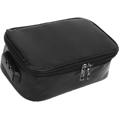 Boîte à documents ignifuge Coffre-fort étanche Portable Boîte à dossiers ignifuge avec fermeture éclair et serrure pour la maison