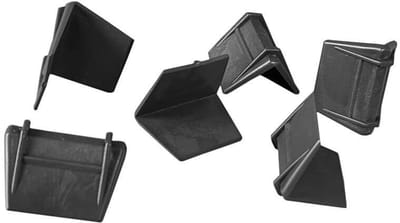 Kortpack - Kunststof hoekbeschermers (open) - 50mm x 30mm - Zwart - 1200 stuks per verpakking - (039.0100)