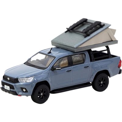 TARMACWORKS Toyota Hilux Grijs Compleet Product 1/64 T64R-041-CAMP gray