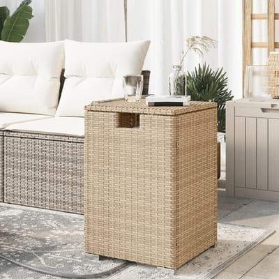 Propaan Tank Tafel - Verstopt Tafel - Buitenruimte Verfraaien - Verborgen Opbergvak - 40x40x60 cm - Beige