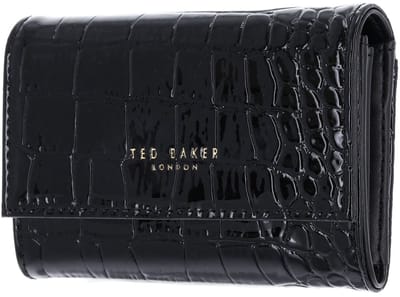 Ted Baker portemonnee Valliaa Croc Effect Small Purse Black zwart