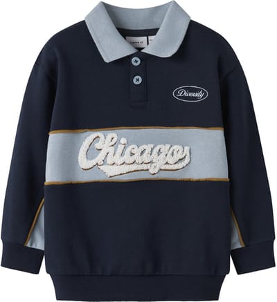 NAME IT - NMMLUCAN LS NREG SWEAT POLO UNB - Jongens - Sweaters