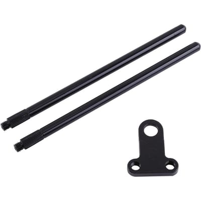 Zwarte Aluminiumlegering Snag Bar Oren Winddichte Hengel Connector Voor Beetmelder black