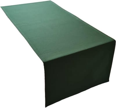 Home Hoogwaardige tafelloper tafellinnen uit 100% katoen Collectie Concept, kleur en grootte naar keuze (tafelloper - 45x120cm, olijfgroen)