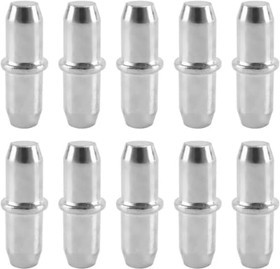 10 stuks roestvrijstalen plankpennen, 5 mm ondersteuningspennen voor meubels, boekenkasten en keukens
