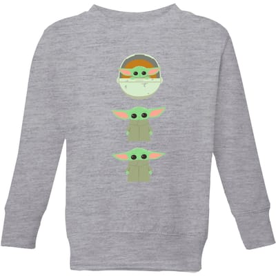 The Mandalorian The Child Poses Kids' Sweatshirt - Grey - 122/128 (7-8 jaar)