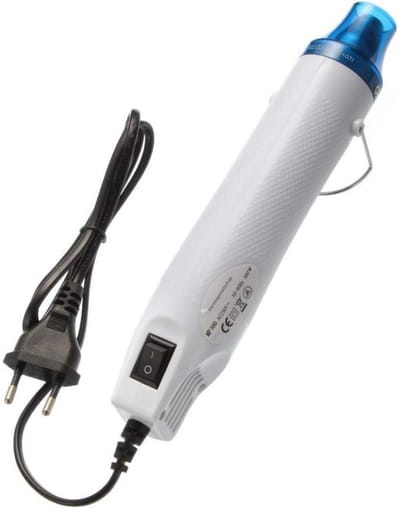 GELLDG Elektrisch heteluchtpistool - Mini - 300W - Krimpkousverwarmingsapparaat - Heteluchtpistool - Geschikt voor het drogen van verf, rubberen stempels en het verwarmen van kleine kleiproducten