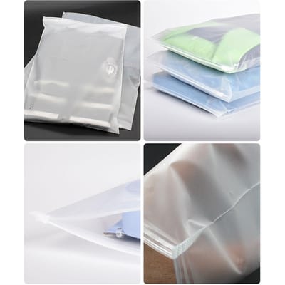 50 stuks Verpakkingszakken Matzak Rits Plastic Zak Polyzakken Hersluitbaar Schuifsluiting Opbergzak 40x50cm(15.7x19.7in)