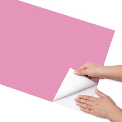 Coloray Meubel Wrap Folie - Roze Meubelfolie - 50x100 cm - Plakfolie Meubels Koel roze - Decoratiefolie Zelfklevend - Minimalist Meubelfolie - Meubelfolie Zelfklevend - Badkamer decoratie - Achtergronden en patronen