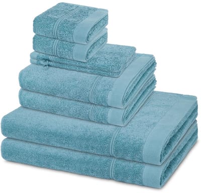 Ross Sonstiges 2 X washandjes 2 X gasten- 2 X douche- 2 X handdoek - in set 8 pack Rubin