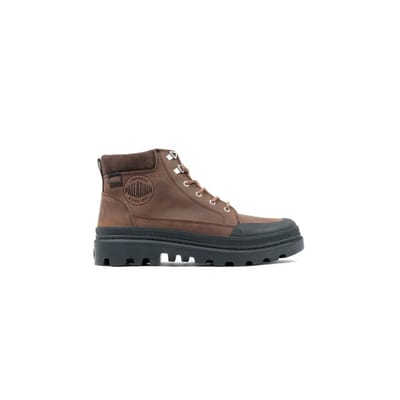 Palladium PALLATROOPERCUFF WP - Heren sneakersHeren veterschoenVrije tijd half-hoogPopulaire herenschoenen - Kleur: Bruin - Maat: 41