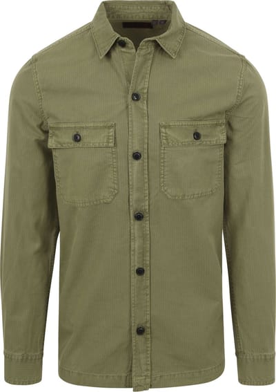 Superdry Overshirt Military Groen - Maat L - Heren