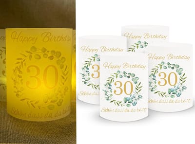 Dailygoods- Tafellicht Decoratie - 16 Stuks Lichthoesjes - Theelicht Houder - Windlicht - Kaarsen - Feest Tafeldecoratie
