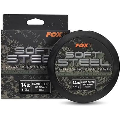 Fox Soft Steel Fleck Camo Mono 1000m - Maat : 24lb - 0.40mm