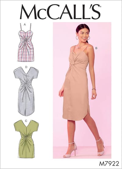 Naaipatroon Jurk met Twist-Front - Dames - Maten 6-14 - Beginnersvriendelijk