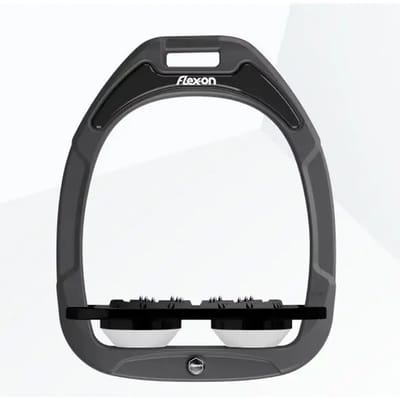 Platte Ultra Grip Beugels Antraciet/Zwart/Wit Flex-On Green Composite