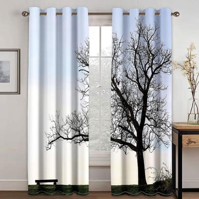 Paarse Lelie Print Kamergordijnen Groot Raam Gordijnroede Keuken Slaapkamer Buitenstof Decor Kindergordijnpanelen Met 100W160H(CM)40x63in&Grommet Top