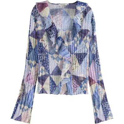 Scotch & Soda Ruffle Top Memory Quilt Taglia: 40 | Maglie a manica lunga Outlet | Donna