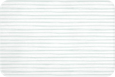 Badmat 90x60 cm - Antislip - Groen - Strepen - Patroon - Badmatten voor badkamer - Badkamermat - Douchemat - Badkamer mat