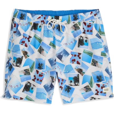 Scotch & Soda Volley Swim Short Bright White Taglia: S | Pantaloncini da bagno Outlet | Uomo | Bianco