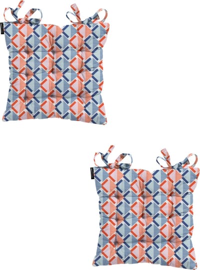 Madison - Zitkussen - Universeel - 2 stuks - 46 x 46 cm - Siem Indigo - Tuin - Toscane