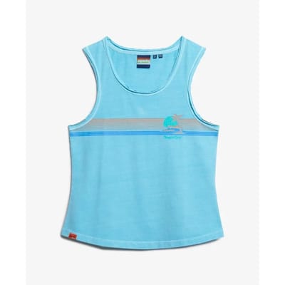 Superdry - Outdoor gestreepte tanktop met laag uitgesneden ronde hals - Dames - Vesten
