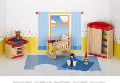 Goki Meubeltjes Poppenhuismeubeltjes Kinderkamer 12-delig