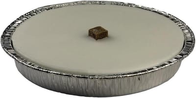 Vlamschalen - Graflichten decoratie - Buiten sfeerverlichting - Aluminium houder - Ø 165 mm - Wit