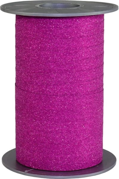 Krullint Glitter Fuchsia – Cadeaulint - 10mm
