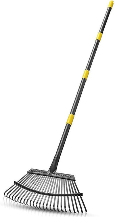 Tuinhark Gazon - Blad Hark Gras - Snelle Tuinreiniging - Egaliseert Gazon - Zwart