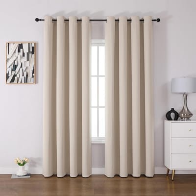 Dailygoods- Verduisteringsgordijnen 85%-95% lichtblokkering - Set van 2 - Warmte-isolerend - Geluidsreductie - Wasbaar - H225 x B140 cm - Gordijnen