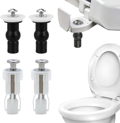 Universele toiletbrilbevestigingen - 4 stuks rubberen scharnieren voor stabiliteit en duurzaamheid