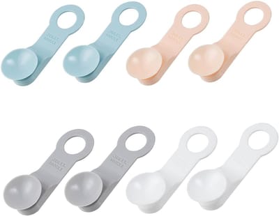 Toiletdeksellifter - Badkamer accessoires - toiletbril lifter - 8 stuks - Toiletdeksel lifter - toiletdeksellifter - toilet bril lifter - Toilet deksel lifter - WC bril handvat - WC bril lifter - toiletbrillifter - Wit + grijs + blauw + roze